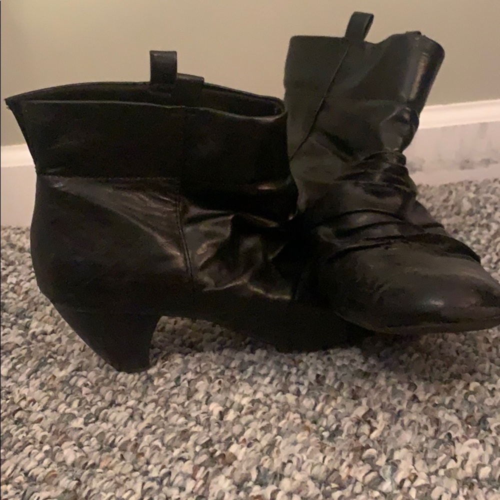 Black ankle boots